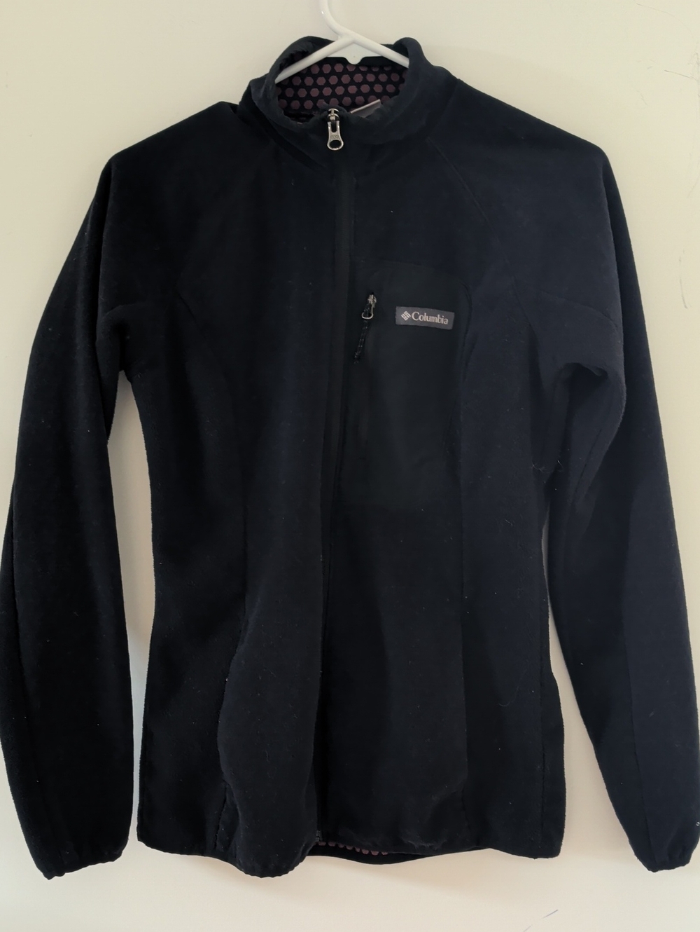 Columbia Women's Lightweight Full-Zip Fleece Jacket In Black Medium